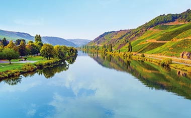 A view down the Moselle River